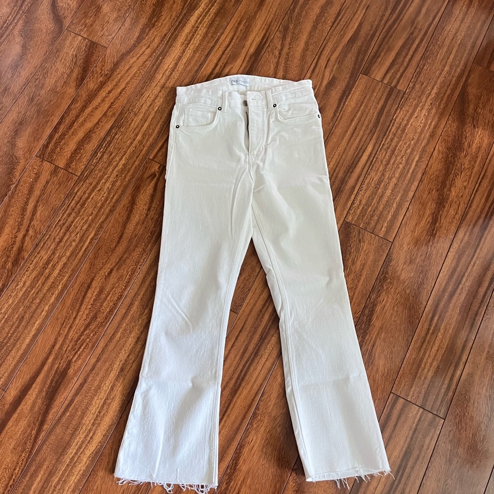 Zara White Jeans